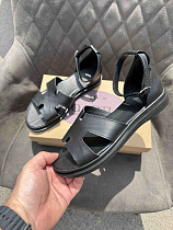 Босоножки 0192 чорна шкіра в магазине Фонтан Обуви