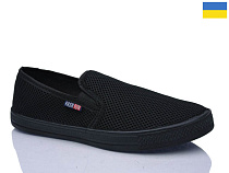 Слипоны Demur 6-042 чорний в магазине Фонтан Обуви