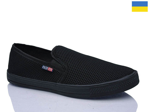 Слипоны Demur 6-042 чорний в магазине Фонтан Обуви