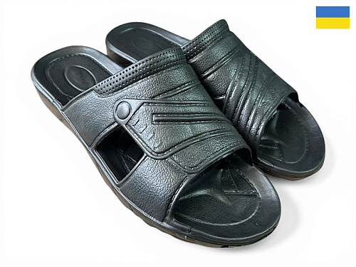 Шлепанцы Rai Shoes B9 чорний в магазине Фонтан Обуви