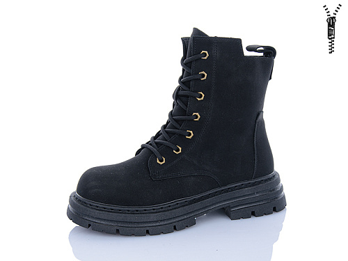 Ботинки Aba 25-38 black в магазине Фонтан Обуви