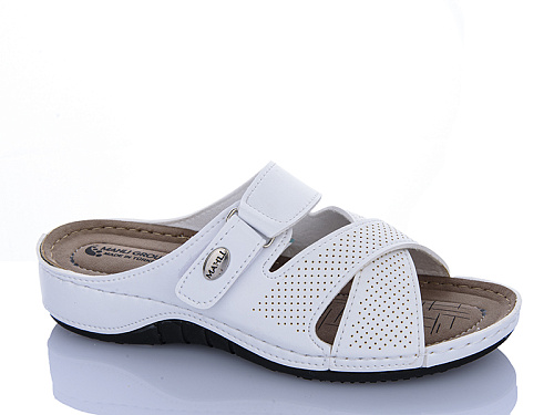 Шлепанцы Sali One 05-29 білий в магазине Фонтан Обуви