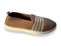 Слипоны Rai Shoes F07-020 св.коричневий в магазине Фонтан Обуви