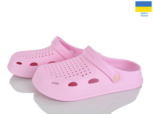 Кроксы Rai Shoes Сабо08 пудра в магазине Фонтан Обуви