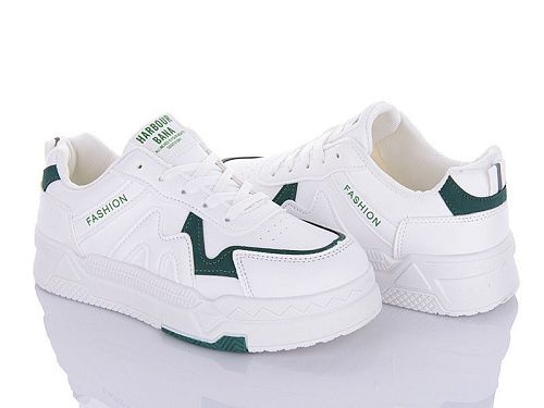 Кроссовки Violeta 45-97 white-green в магазине Фонтан Обуви