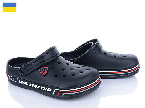 Кроксы Roks Dago 602 чорний в магазине Фонтан Обуви