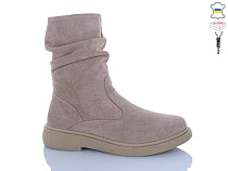 Ботинки Sali 19 капучино з беж-п.зима в магазине Фонтан Обуви
