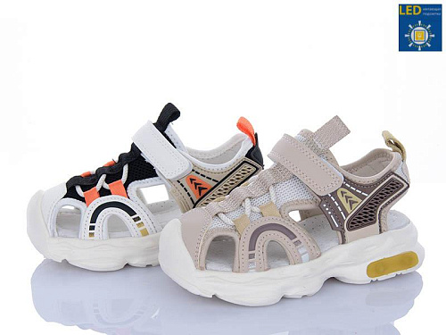 Босоножки Kajila 2637-4D boy mix LED в магазине Фонтан Обуви