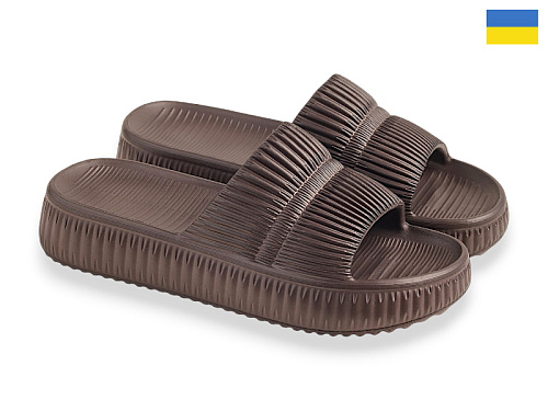 Шлепанцы Rai Shoes ДС79 шоколад в магазине Фонтан Обуви