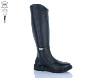 Сапоги Sali 2233 чорний к чор-п.єврозима в магазине Фонтан Обуви