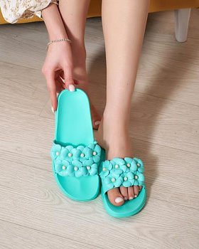 Шлепанцы Malibu DS45 мятний в магазине Фонтан Обуви