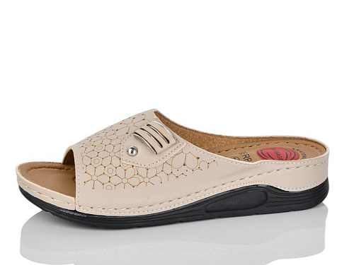 Шлепанцы Gurkem 3001-6 beige в магазине Фонтан Обуви