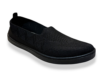 Слипоны Rai Shoes F08-005 чорний в магазине Фонтан Обуви