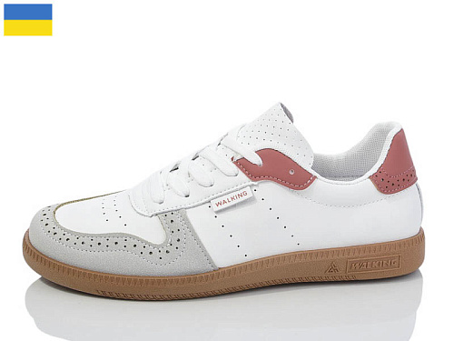 Кроссовки Malibu AB720-1 білий-рожев в магазине Фонтан Обуви