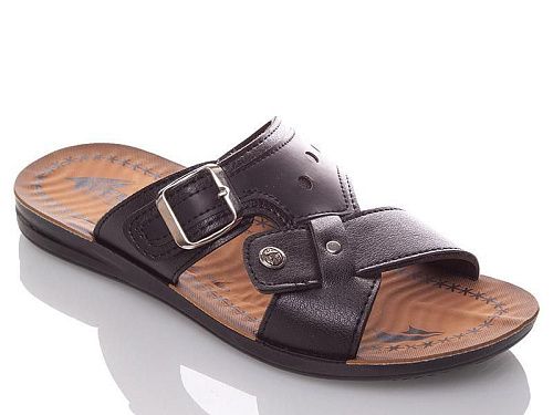 Шлепанцы Demur MKD089 black в магазине Фонтан Обуви