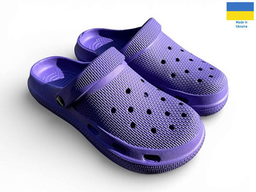 Кроксы Rai Shoes С98 фіолетовий в магазине Фонтан Обуви