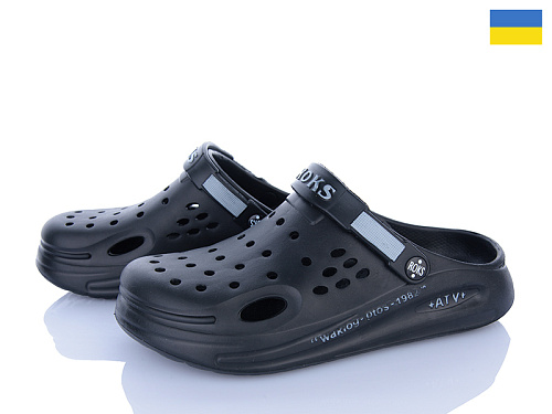 Кроксы Golden Lion 516-010 чорний в магазине Фонтан Обуви