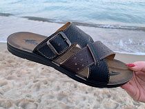 Шлепанцы Demur MKN6835 black-brown в магазине Фонтан Обуви