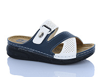 Шлепанцы Sali One 820 син-білий в магазине Фонтан Обуви