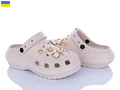 Кроксы Roks 1410-2-8 бежевий в магазине Фонтан Обуви