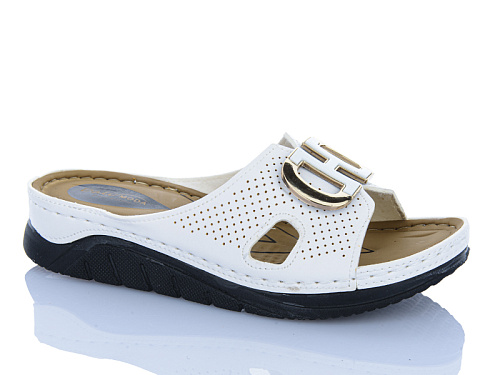 Шлепанцы Sali One 211-48 білий в магазине Фонтан Обуви