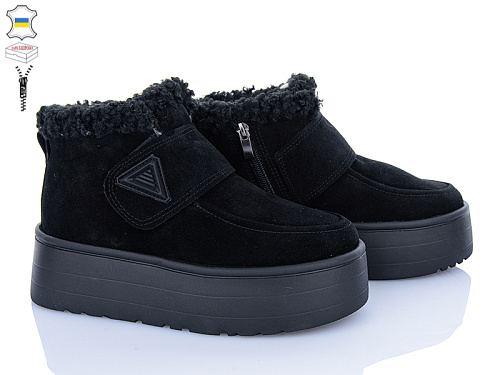 Ботинки Stella Y16 чорний в магазине Фонтан Обуви