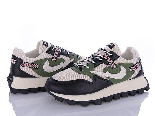 Кроссовки Violeta 81-3-81-32 beige-green в магазине Фонтан Обуви