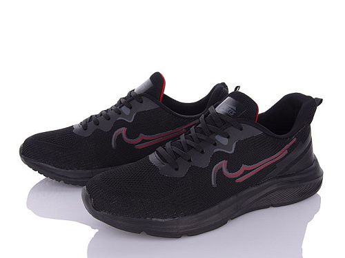 Кроссовки No Brand GL929-1 black батал в магазине Фонтан Обуви