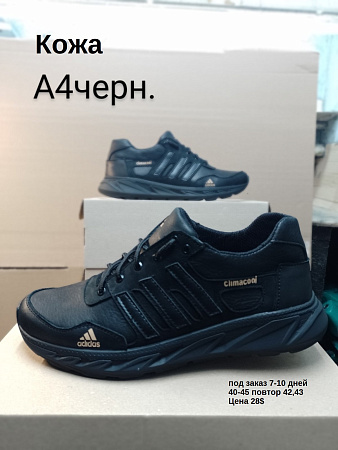 Кроссовки под заказ 7-10 дней А4 черн. в магазине Фонтан Обуви