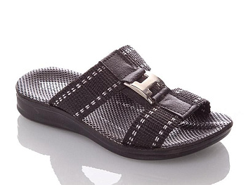 Шлепанцы Malibu H black-white (24-30) в магазине Фонтан Обуви