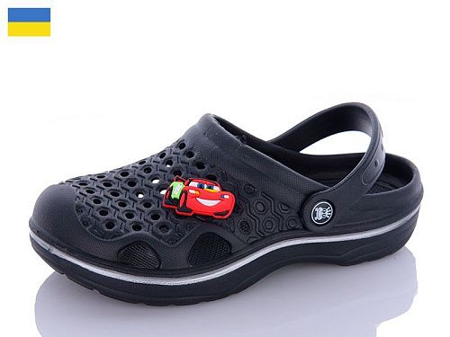 Кроксы Sanlin2 777 чорний в магазине Фонтан Обуви