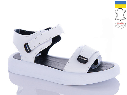 Босоножки Garti 0136 біла шкіра в магазине Фонтан Обуви