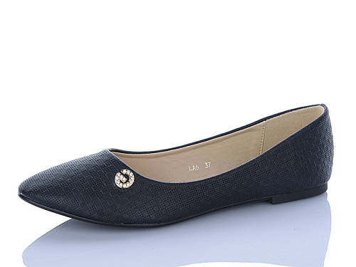 Балетки Elmob B7 black в магазине Фонтан Обуви