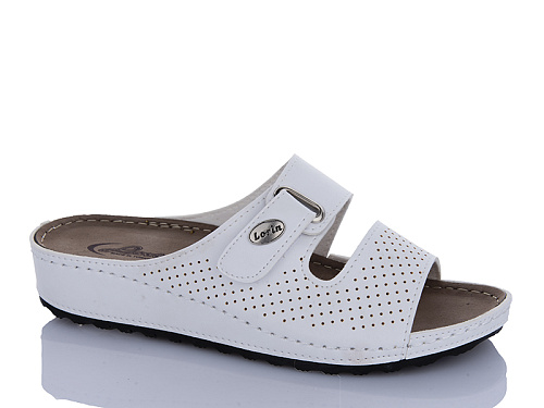 Шлепанцы Sali One 1005 білий в магазине Фонтан Обуви