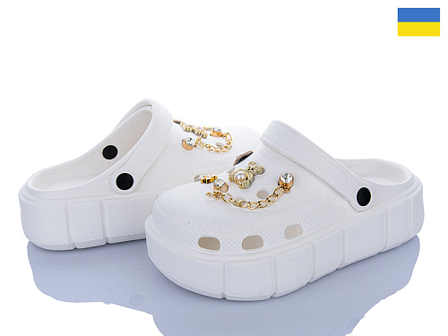 Кроксы Roks 152-581 білий в магазине Фонтан Обуви