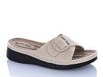 Шлепанцы Sali One 09-65 бежевий в магазине Фонтан Обуви