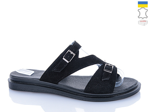 Шлепанцы Sali 53 чорний з чор-п. в магазине Фонтан Обуви