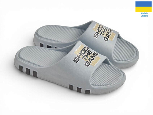 Шлепанцы Rai Shoes Т710 сіро-блакитний в магазине Фонтан Обуви