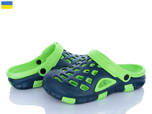 Кроксы Vladimir Cross 308 синій-зелений в магазине Фонтан Обуви