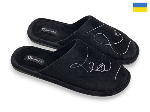 Тапочки Rai Shoes TD7102A чорний в магазине Фонтан Обуви