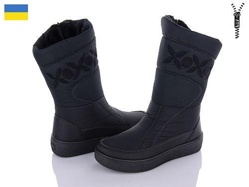 Сапоги Lvovbaza Paolla 250 чорний в магазине Фонтан Обуви