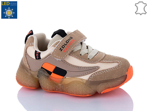 Кроссовки Comfort-Baby 19970 бежевий (26-30) LED в магазине Фонтан Обуви