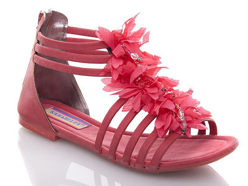 Босоножки Gurkem Карабалут коралловый в магазине Фонтан Обуви