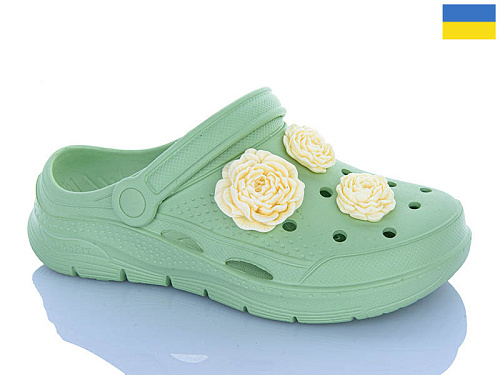 Кроксы Progress 411 фісташковий в магазине Фонтан Обуви