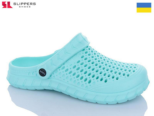 Кроксы Slipers C62M мята в магазине Фонтан Обуви