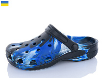 Кроксы Inblu SV18 папуга-син-чорний в магазине Фонтан Обуви