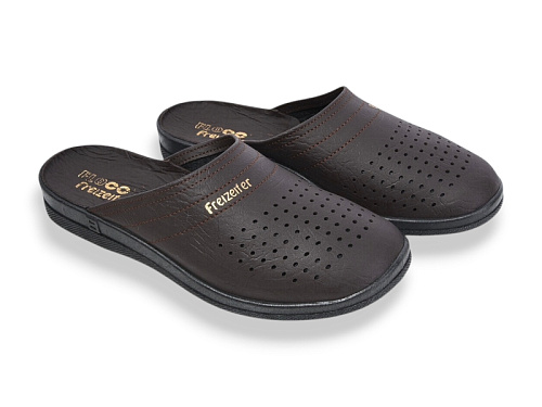 Тапочки Rai Shoes 95080507 коричневий в магазине Фонтан Обуви