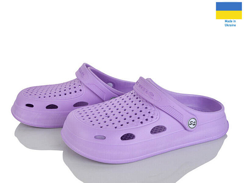 Кроксы Rai Shoes Сабо08 бузок в магазине Фонтан Обуви