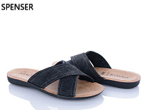 Шлепанцы Spencer 3556 сірий в магазине Фонтан Обуви