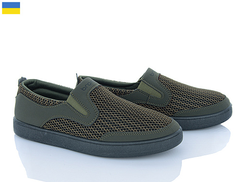 Слипоны Львов База B&R 501 олива в магазине Фонтан Обуви